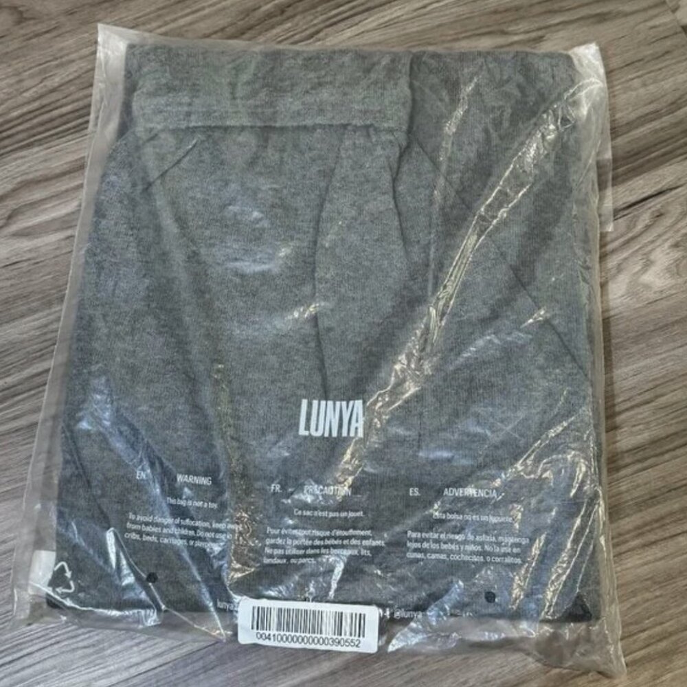 LUNYA COZY COTTON SILK RELAXED WIDE LEG LOUNGEWEAR PANT - NEW - Picture 7 of 14